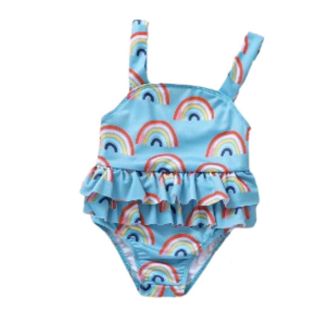 Rainbow Swimsuit - Cozy N Cute Kids Boutique
