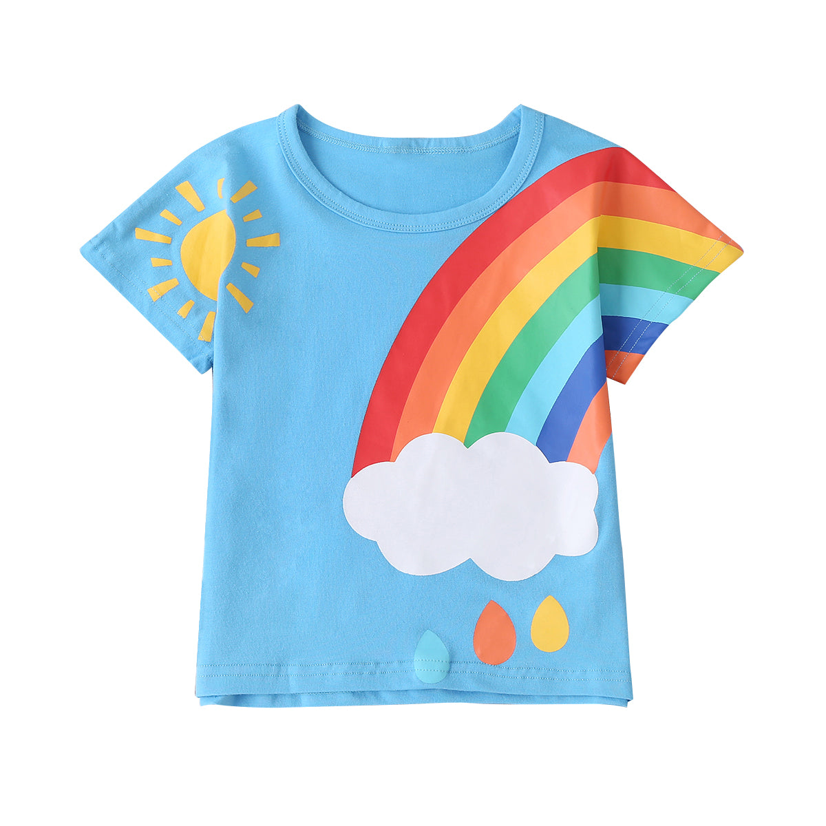 Rainbows and Drops T-Shirt - Cozy N Cute Kids Boutique