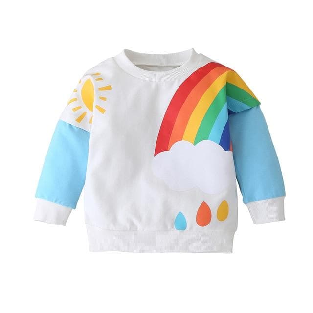 Rainbows and Drops Sweatshirt - Cozy N Cute Kids Boutique