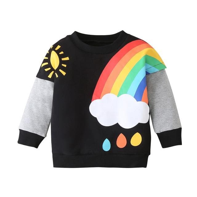 Rainbows and Drops Sweatshirt - Cozy N Cute Kids Boutique