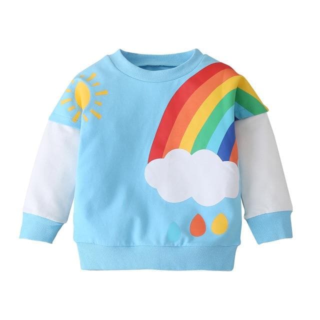 Rainbows and Drops Sweatshirt - Cozy N Cute Kids Boutique