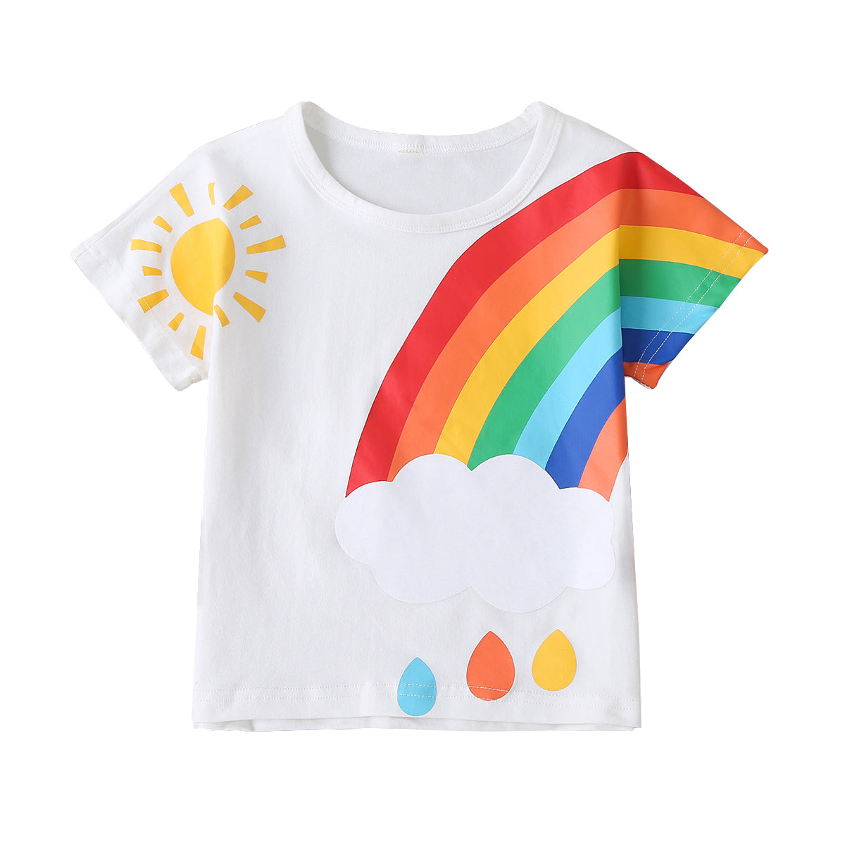 Rainbows and Drops T-Shirt - Cozy N Cute Kids Boutique